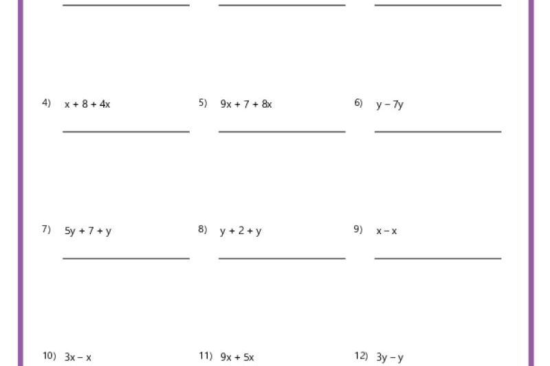 Math Worksheets For 6th Graders