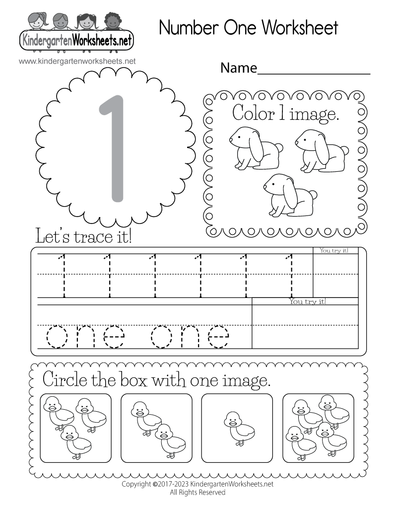 Free Download Printable Worksheets For Kindergarten