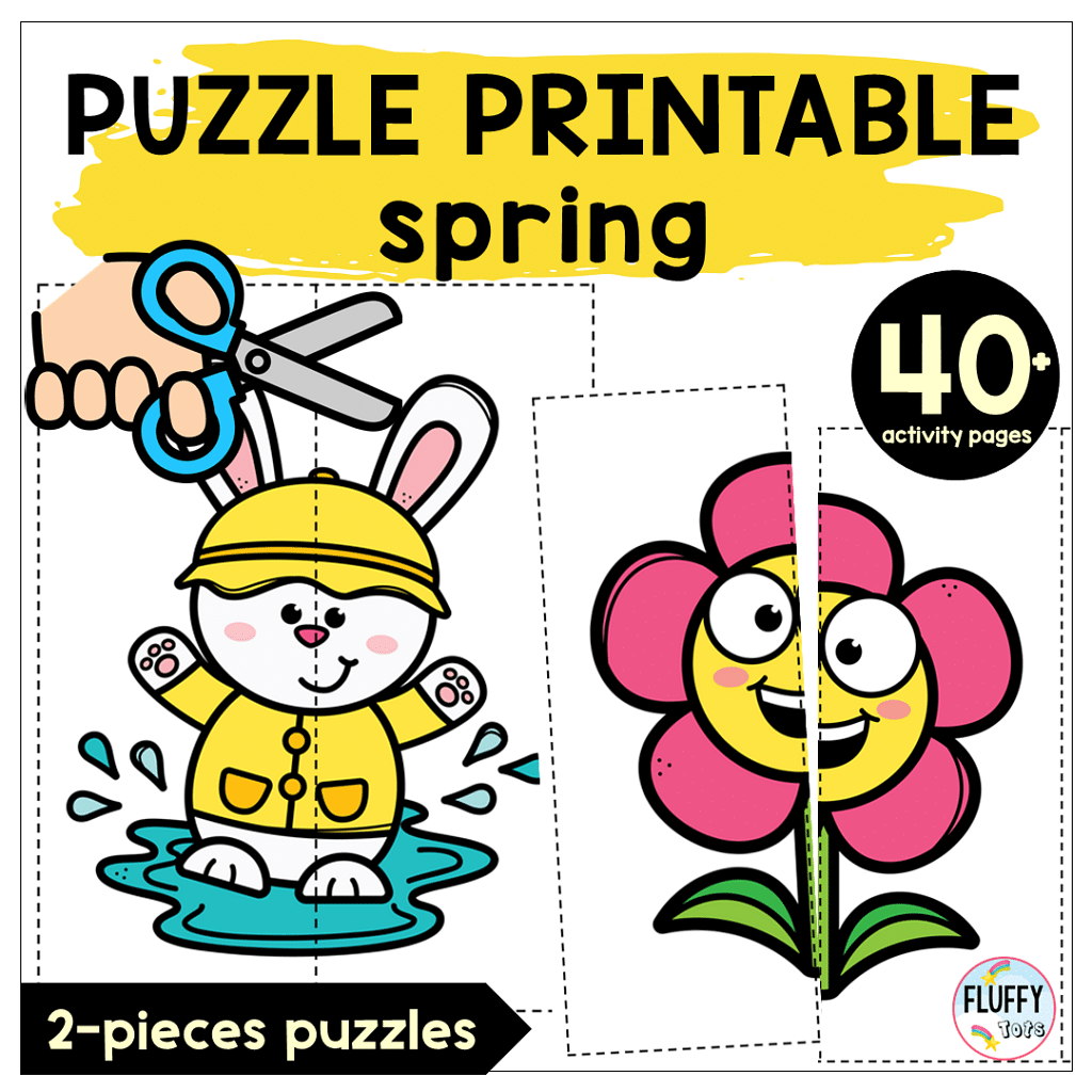 8 Adorable Flower Printable Puzzles For Kids