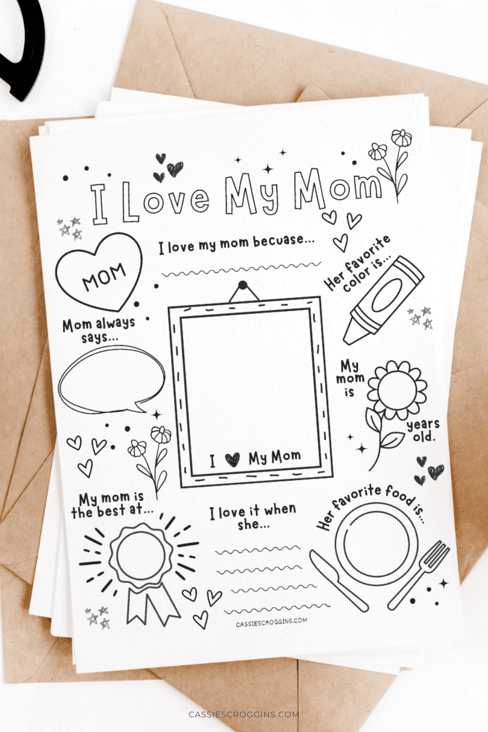 All About Mom Worksheet Printable Free