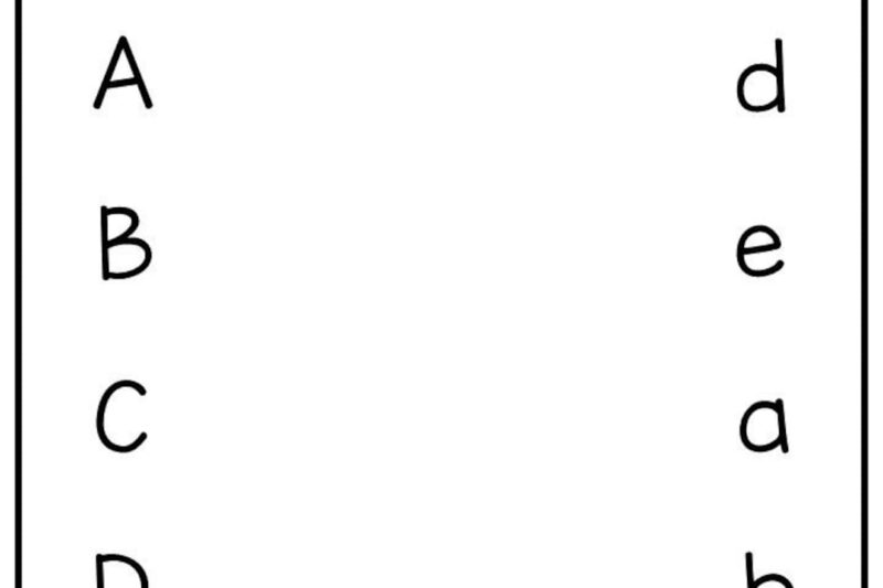 Alphabet Letter Worksheet Preschool Printable Activity