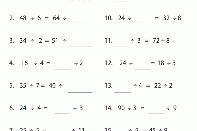 9th Grade Math Free Printable Worksheets