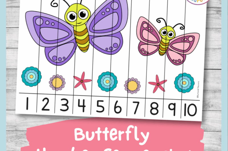 Butterfly Math Worksheets For Kindergarten Sequencing