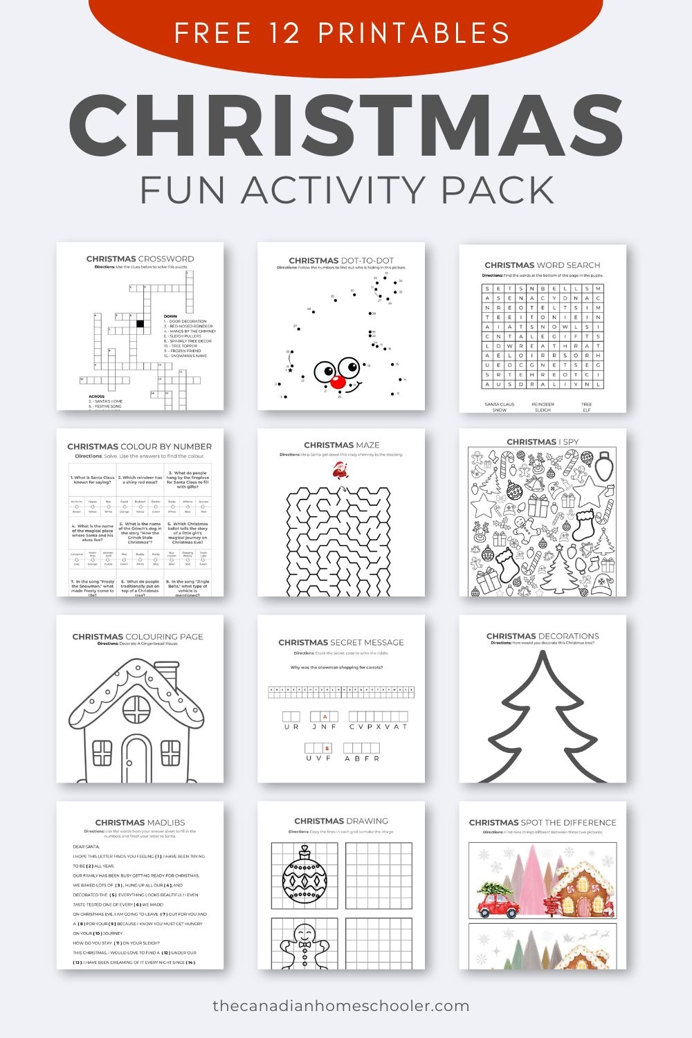 A Fun u0026 Free Printable Christmas Activity Pack For Kids A Fun u0026 Free Printable Christmas Activity Pack For Kids