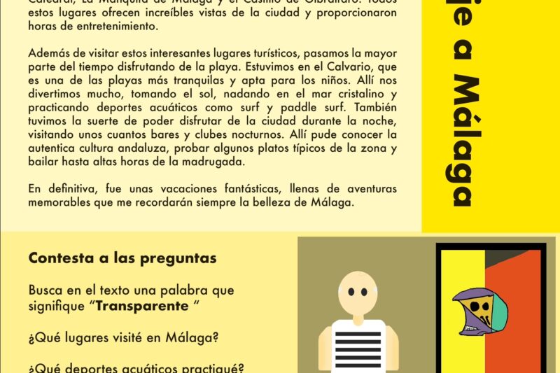 Spanish Reading Comprehension Worksheets