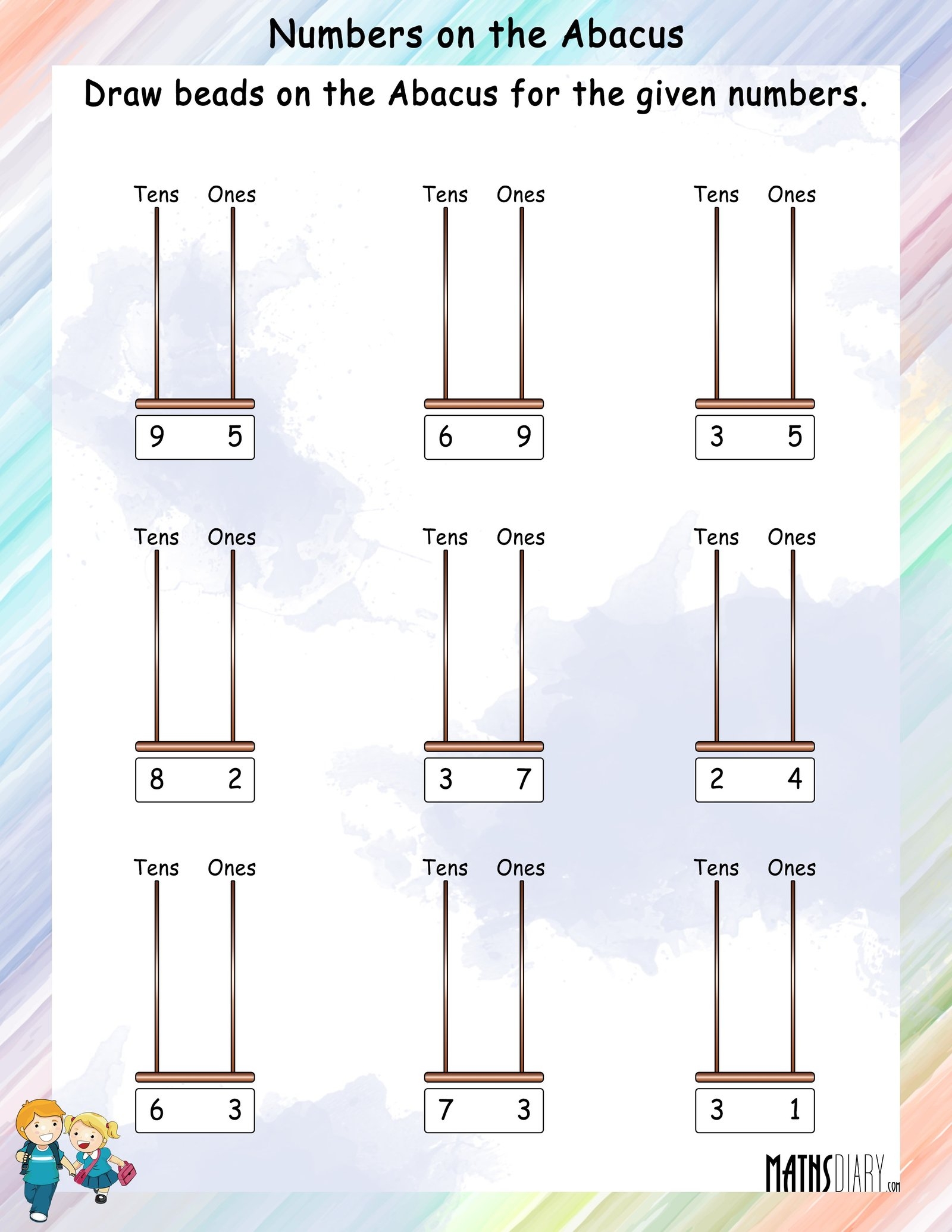 Abacus Grade 1 Math Worksheets