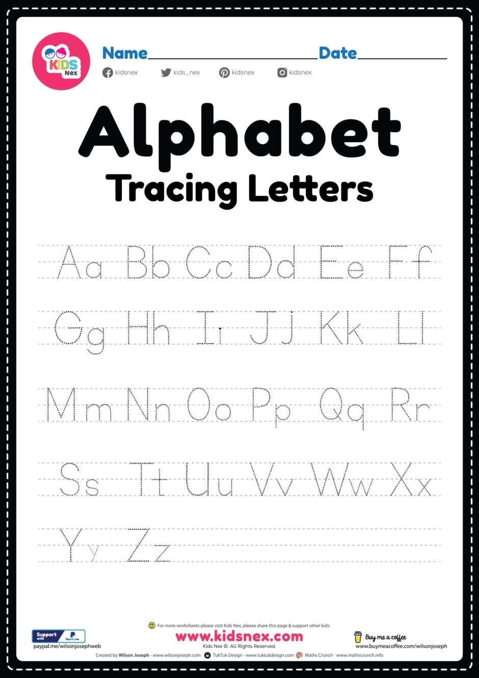 Alphabet Worksheets Free