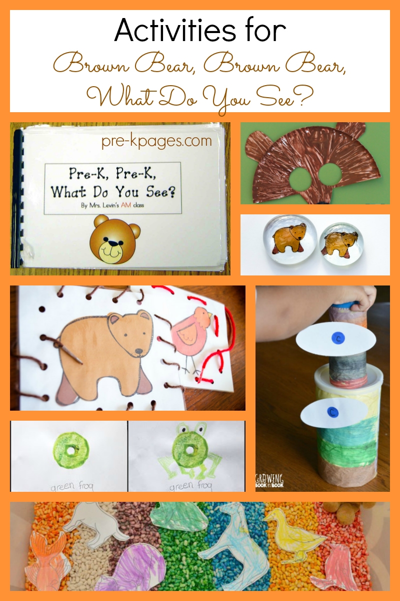Activities For Brown Bear Brown Bear What Do You See Pre K Pages
