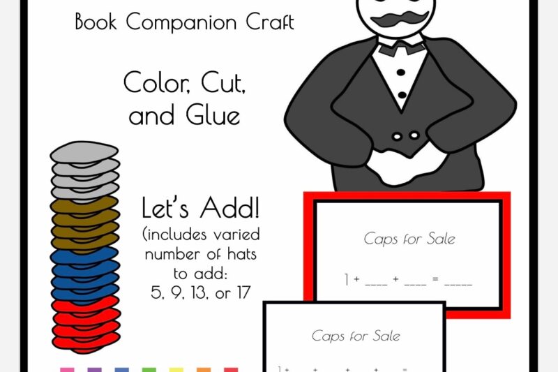 Caps For Sale Math Worksheets Kindergarten