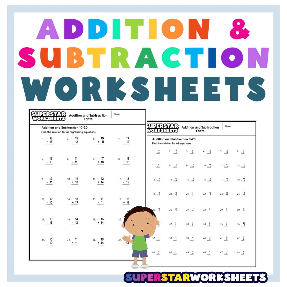 Addition And Subtraction Worksheets Superstar Worksheets Worksheets Library Addition And Subtraction Worksheets Superstar Worksheets Worksheets Library