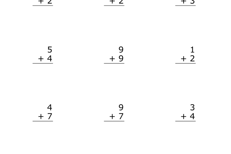 Free Addition Printable Worksheets