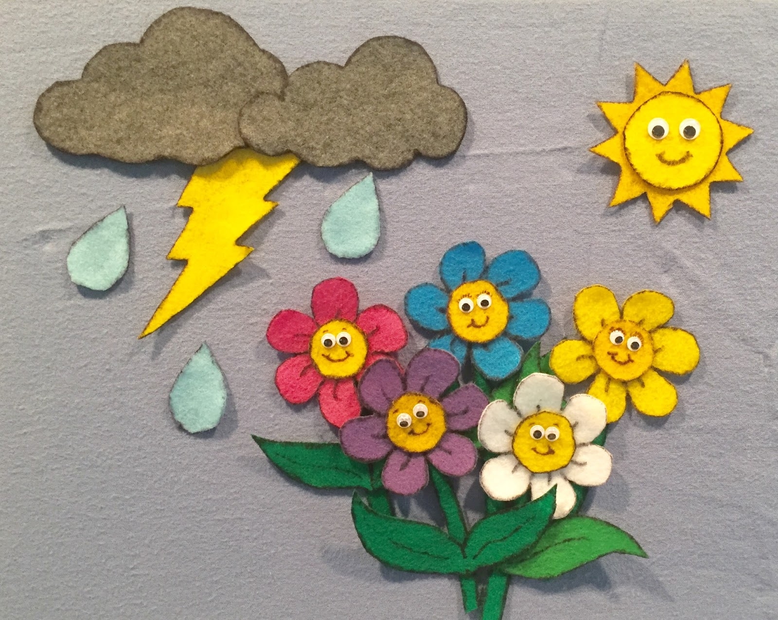Adventures In Storytime and Beyond Flannel Friday Five Little Flowers