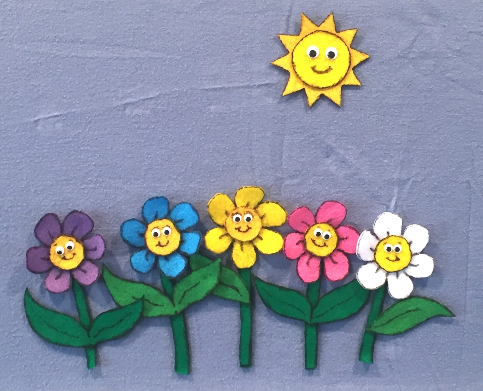 Adventures In Storytime and Beyond Flannel Friday Five Little Flowers