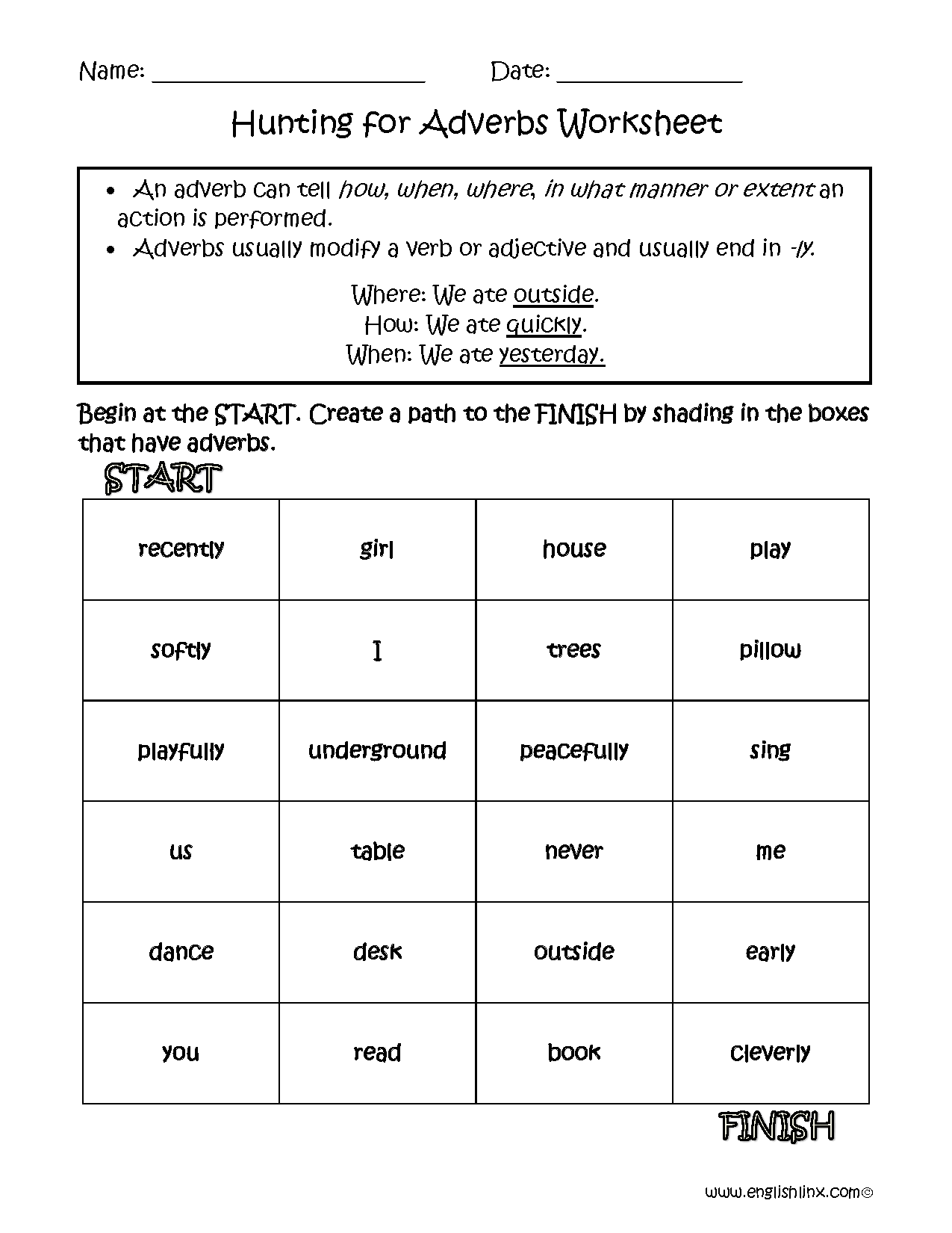 Adverbs Worksheets Regular Adverbs Worksheets