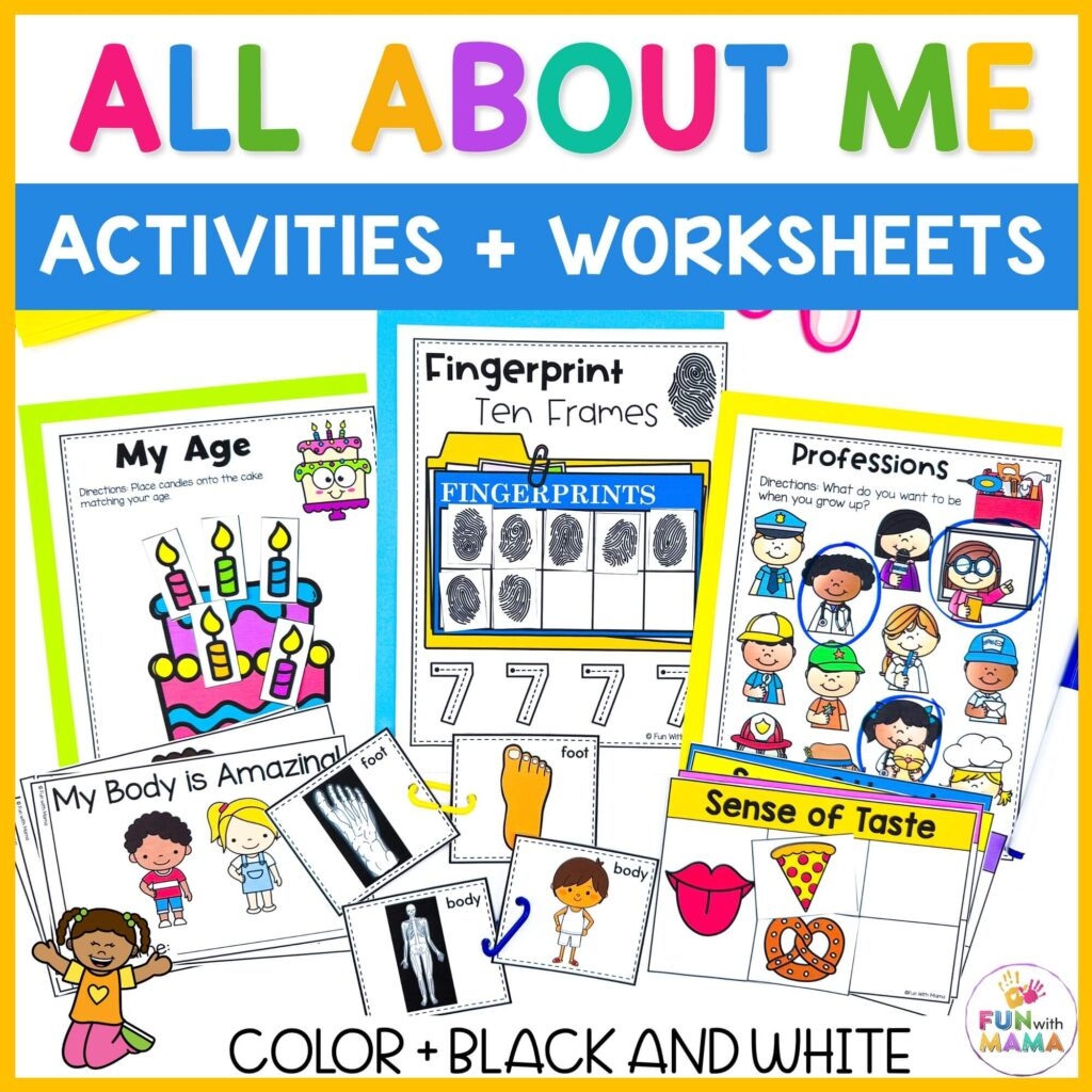 All About Me Activities For Preschoolers Fun With Mama