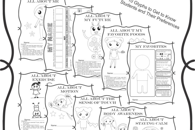 Free Printable Glyphs Worksheets