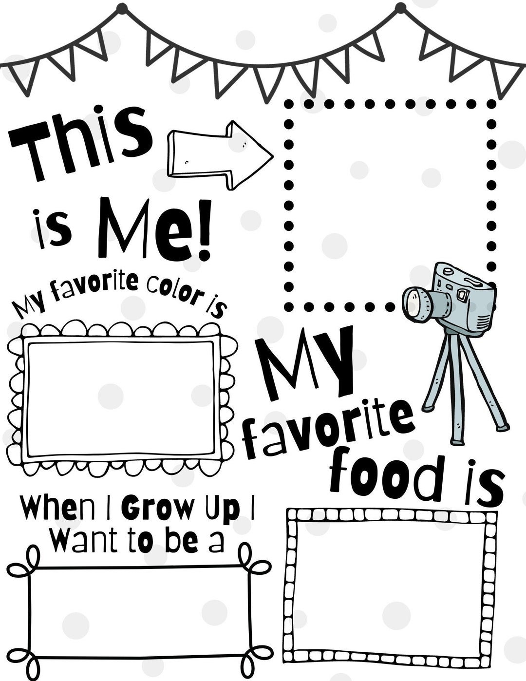 Free Preschool All About Me Printables