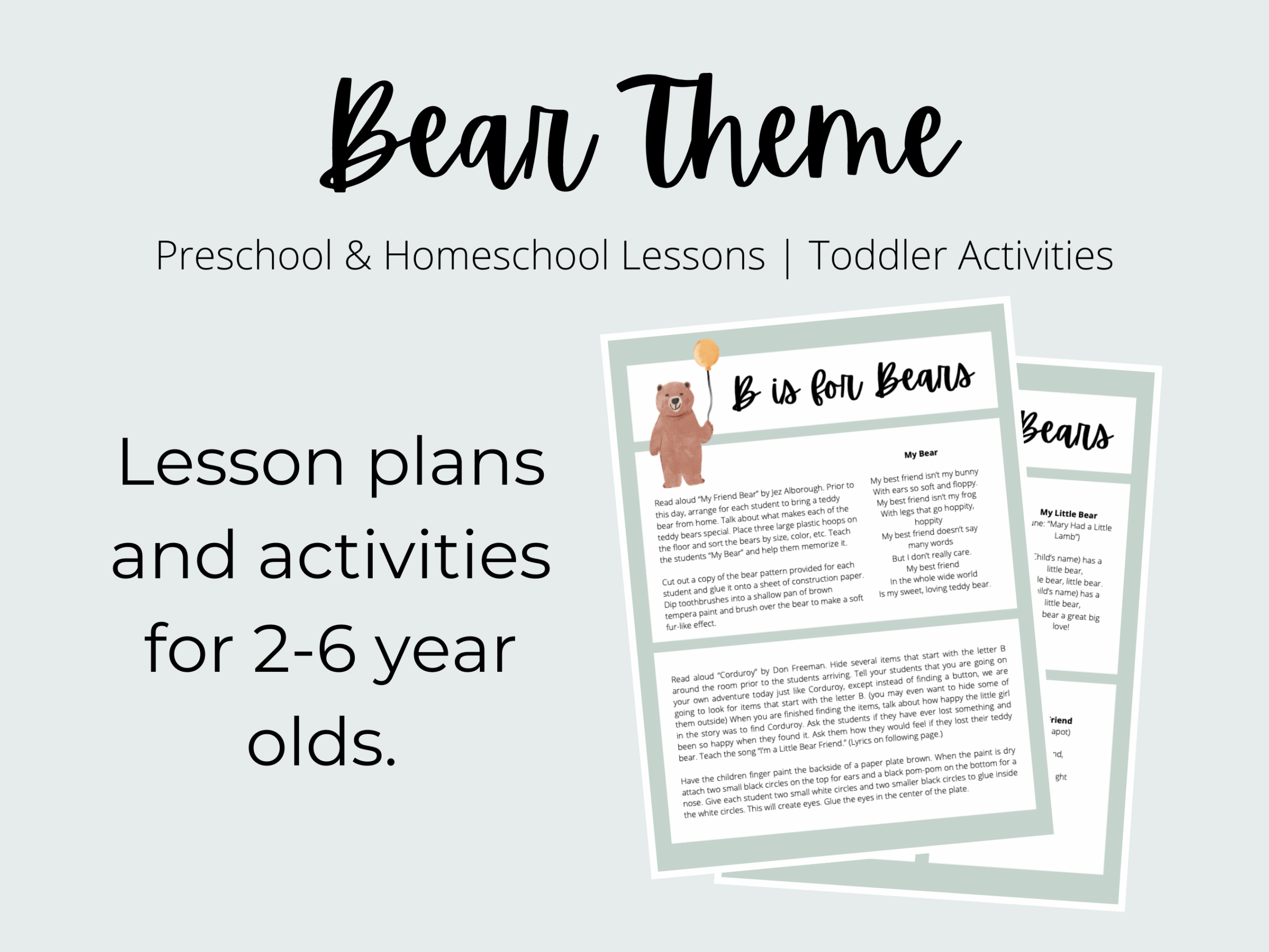 Printable Preschool Curriculum