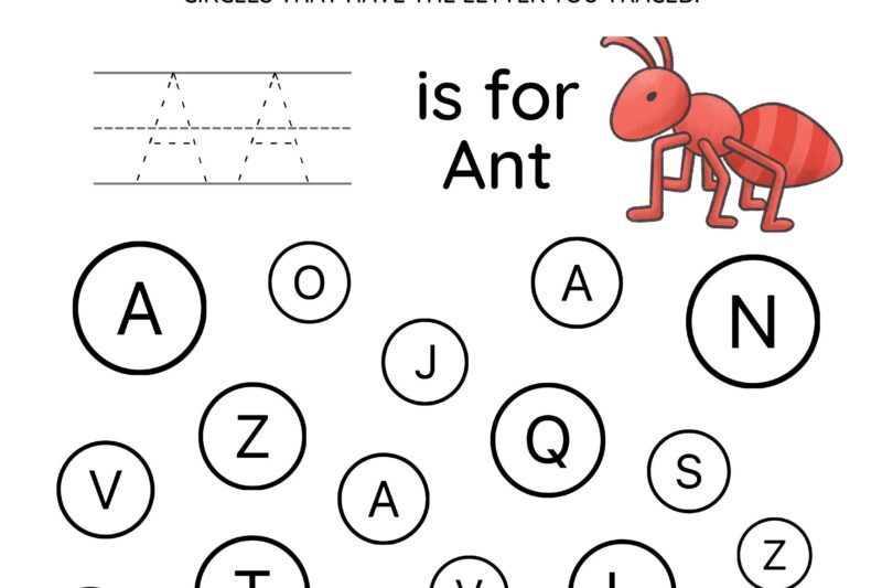 Alphabet Letter Search Worksheets