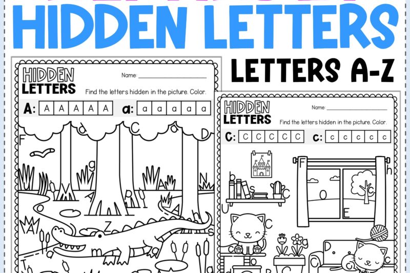 Find The Hidden Alphabet Worksheet