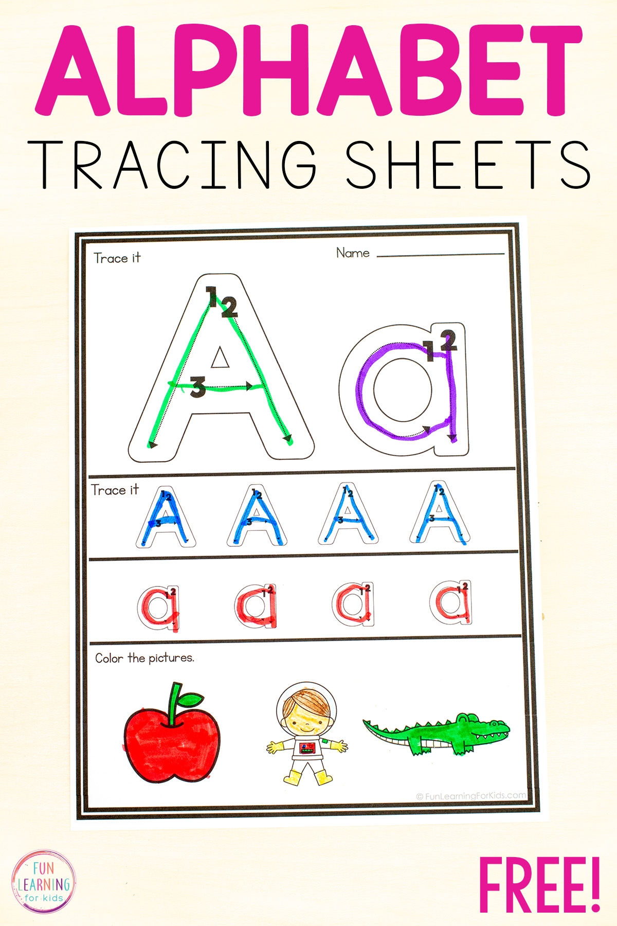 Free Printable Trace Alphabet Worksheets
