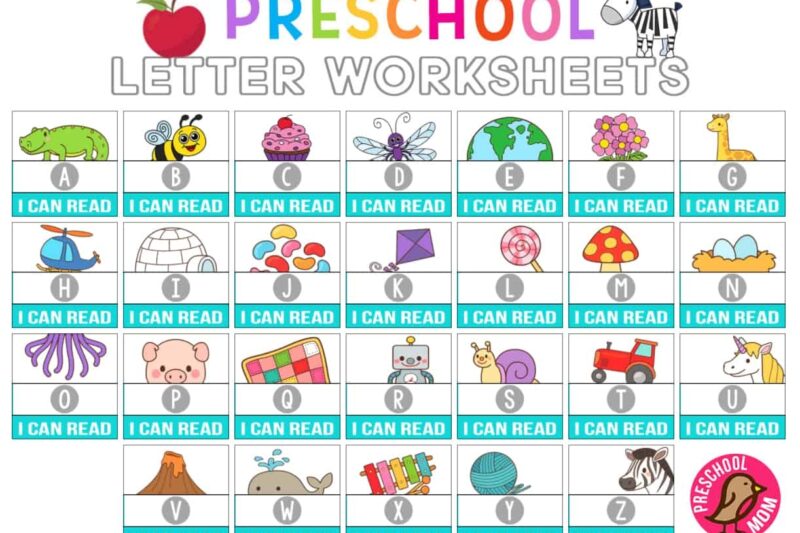 Alphabet For Preschoolers Printables