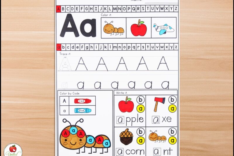 Alphabet Review Worksheet Preschool
