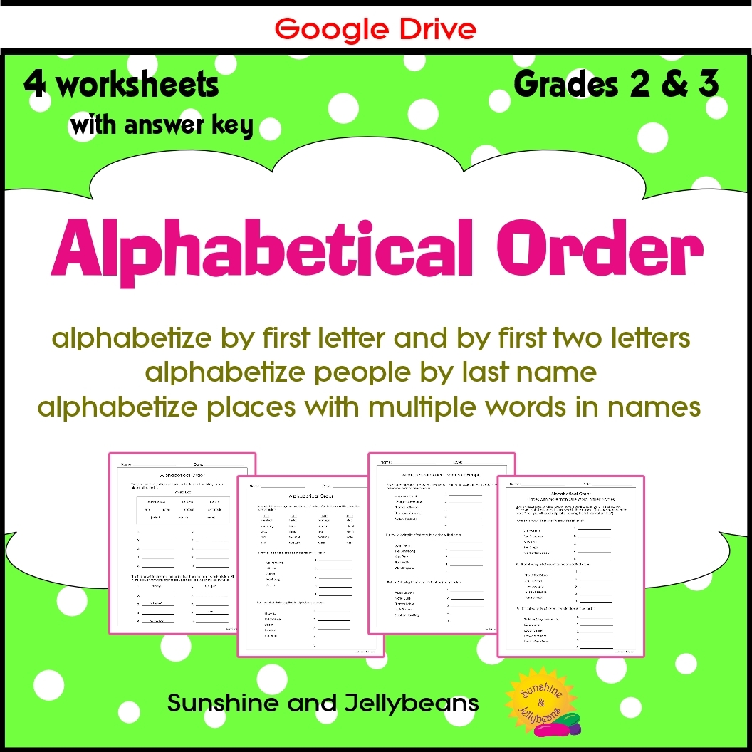 Alphabetical Order Words People And Places 4 Worksheets Grades 2 3 Google Drive Made By Teachers Alphabetical Order Words People And Places 4 Worksheets Grades 2 3 Google Drive Made By Teachers