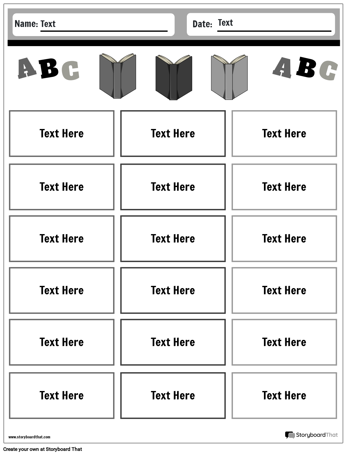 Alphabetical Order Worksheets Create With Storyboard That