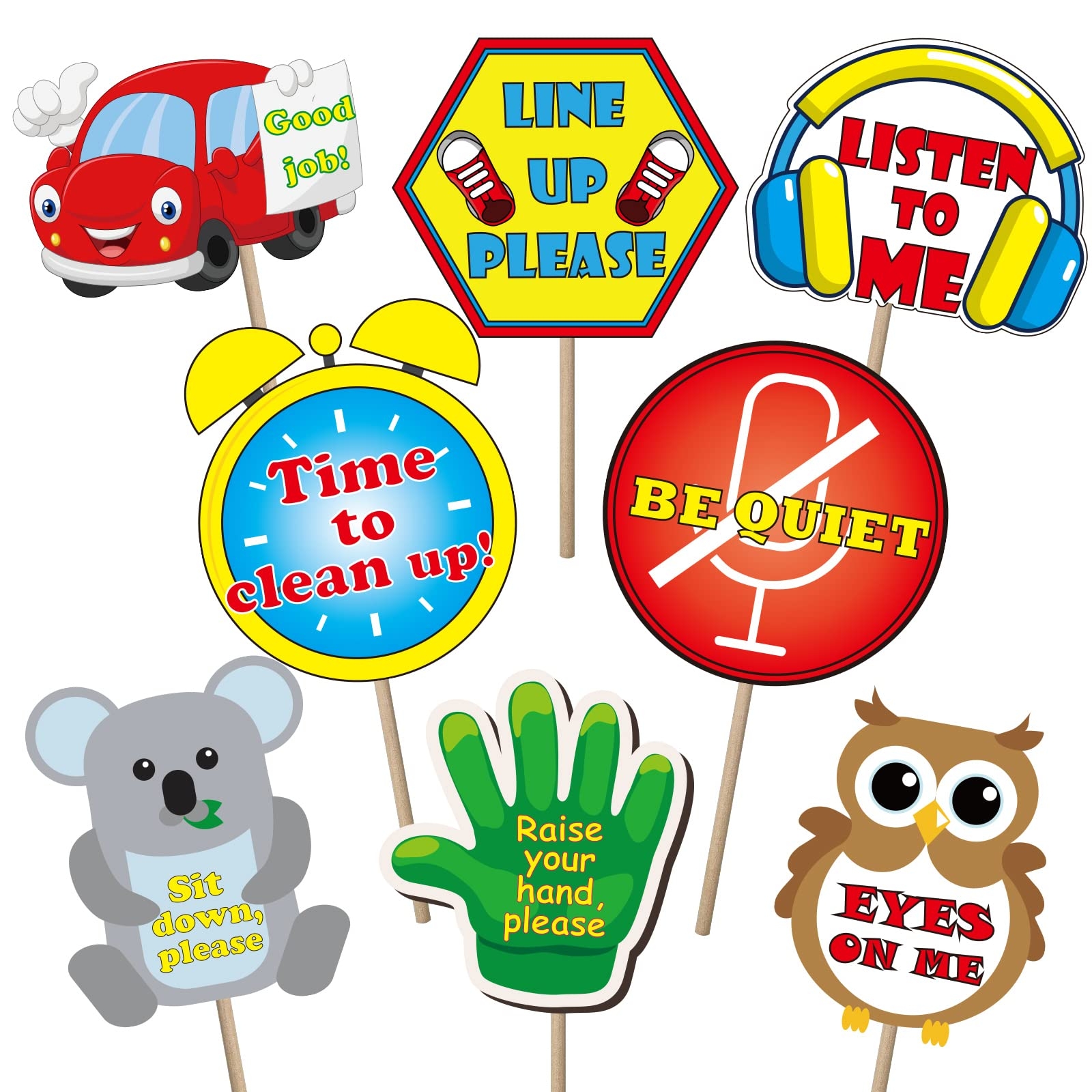 Amazon 8 Pieces Manage Your Class Signs Management Signs For Nursery Homeschool Playroom Teacher Class Classroom Rules Banner Educational 