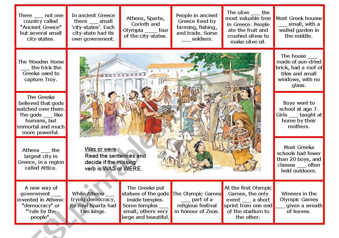 Ancient Greece Grammar Exercise ESL Worksheet By Annaas