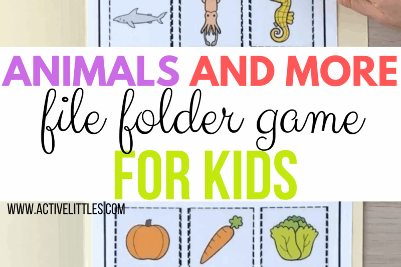 File Folder Games For Preschoolers Printables