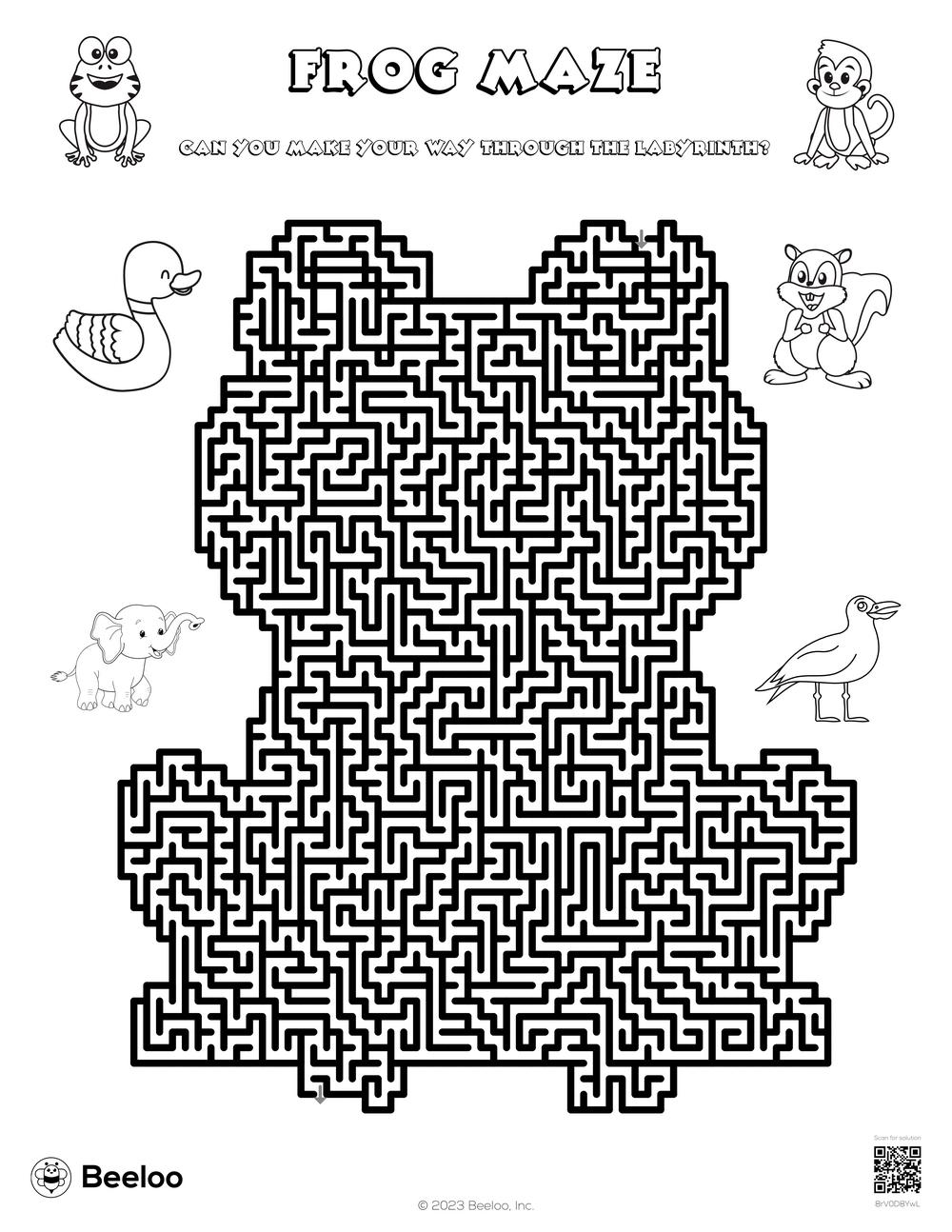 Animal themed Mazes Beeloo Printable Crafts And Activities For Kids Animal themed Mazes Beeloo Printable Crafts And Activities For Kids