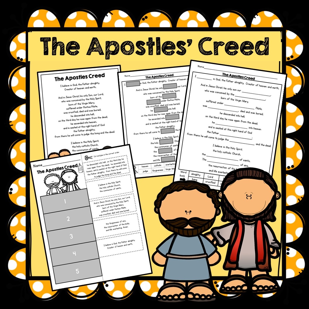 Apostles Creed Prayer Lesson Made By Teachers Apostles Creed Prayer Lesson Made By Teachers