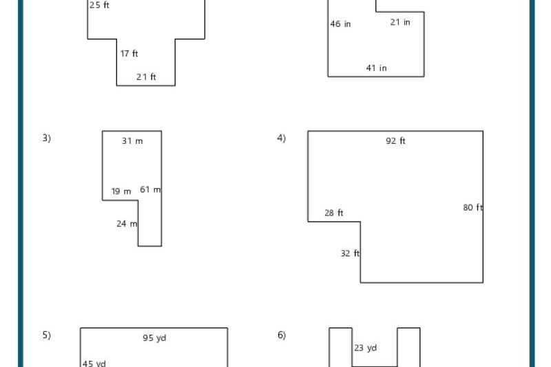 Free Printable Area Worksheets Grade 3