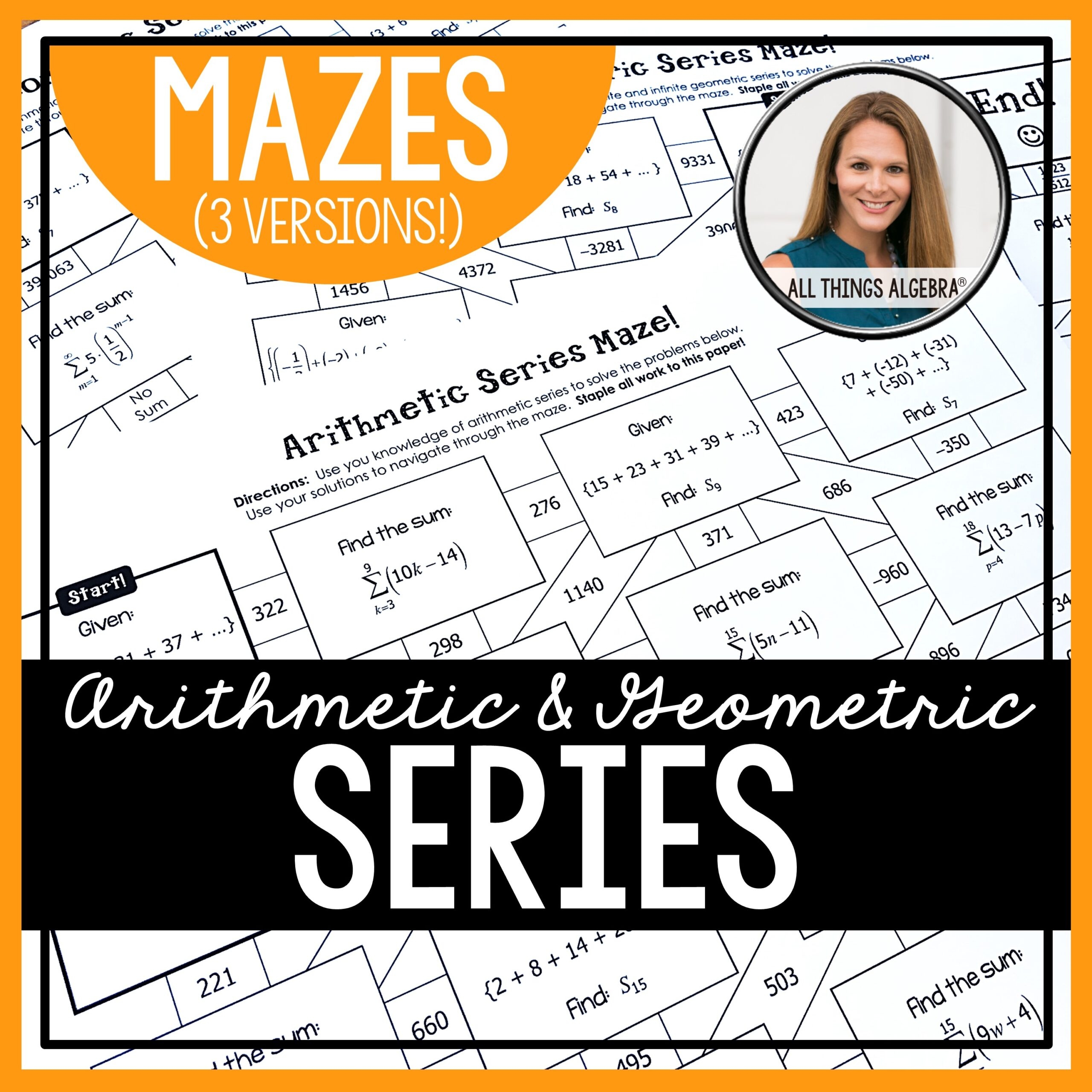 Arithmetic U0026 Geometric Series Mazes