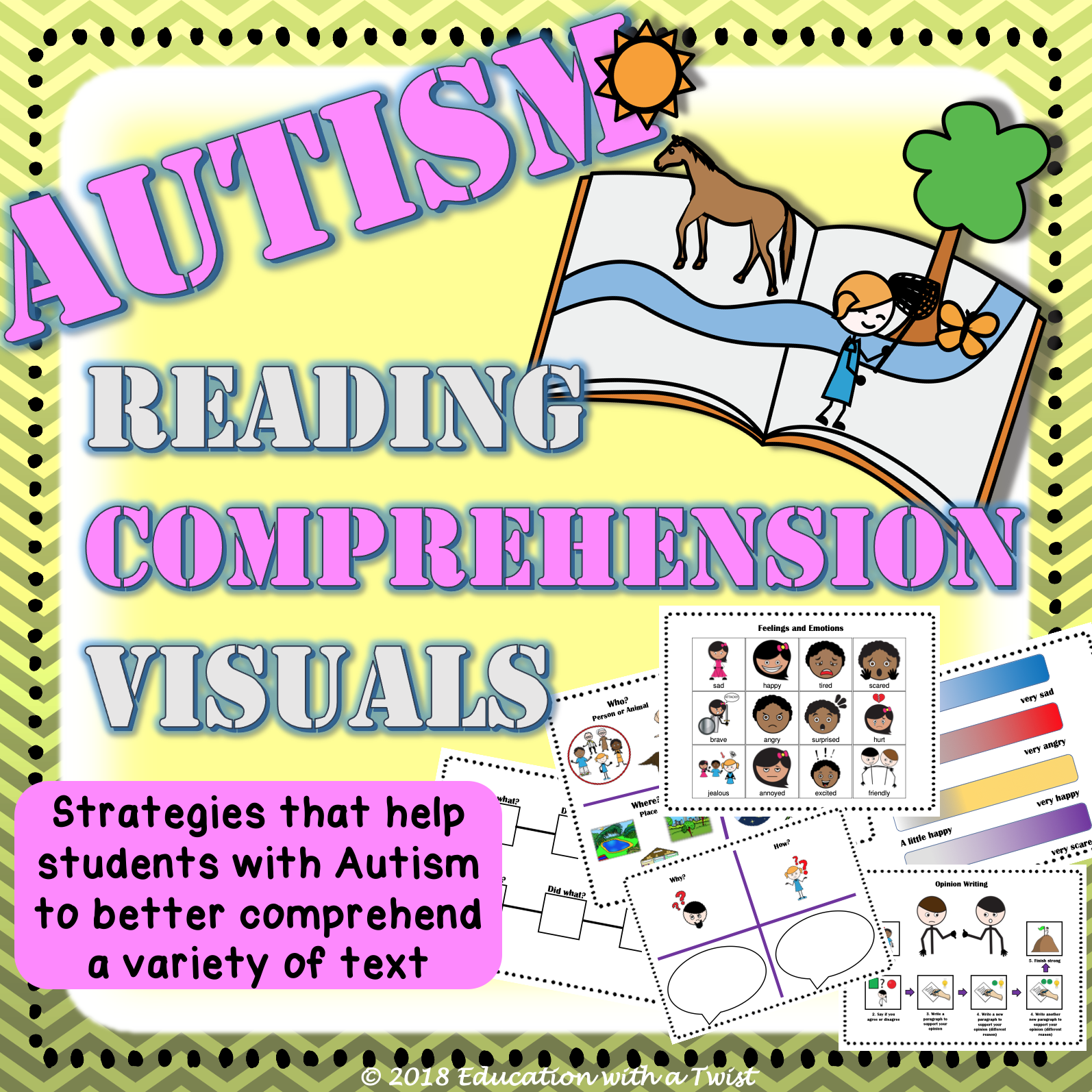 Autism Reading Comprehension And Worksheets Stra Made By Teachers Autism Reading Comprehension And Worksheets Stra Made By Teachers