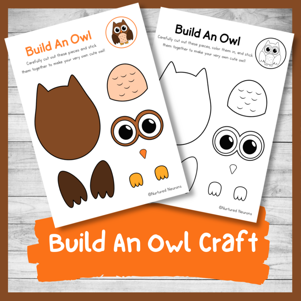 Owl Preschool Games Printable