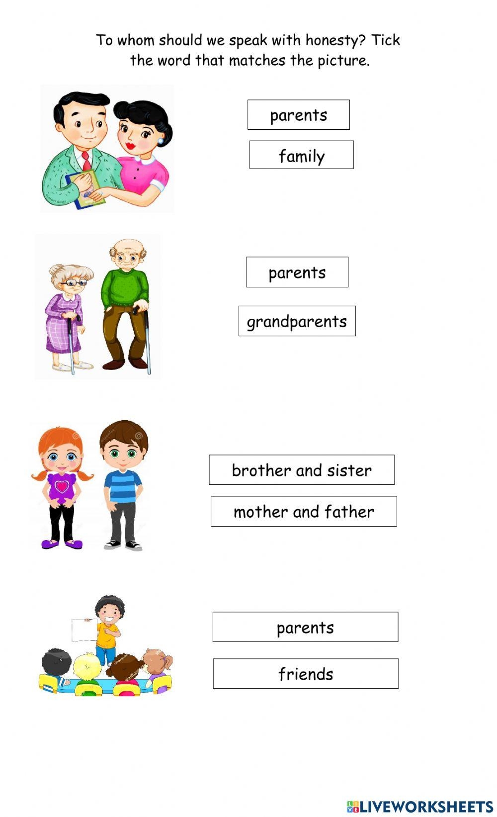 Be Honest Worksheet Live Worksheets Worksheets Library