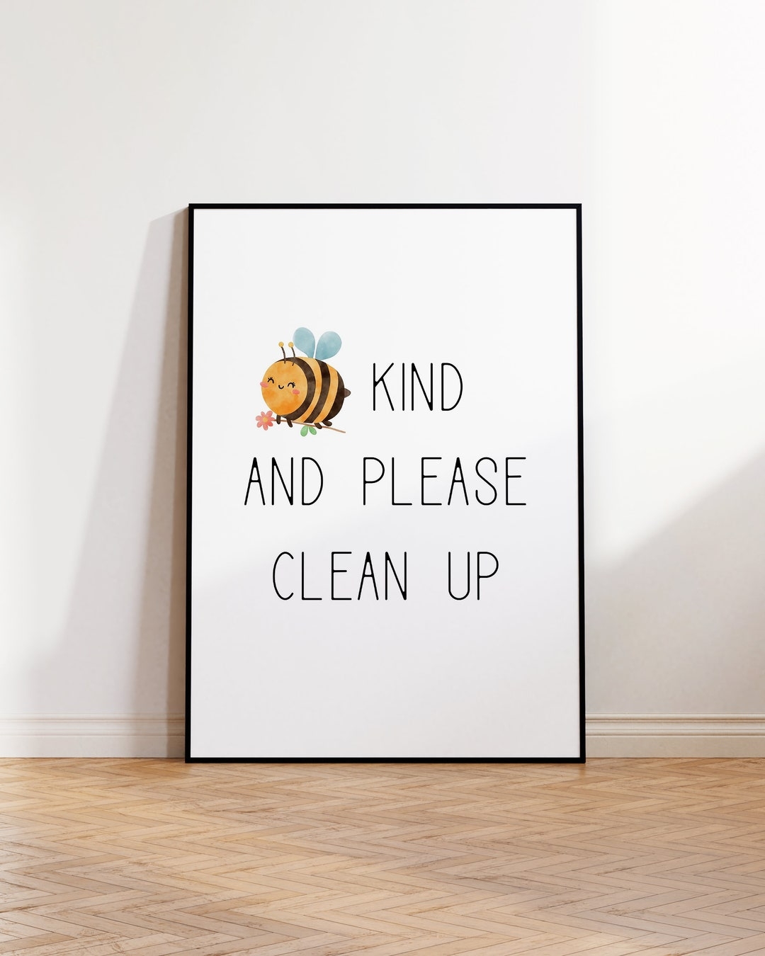 Bee Kind Be Kind Please Clean Up Clean Up Sign Clean Up Printable Printable Signs Cleaning Sign Classroom Signs Kids Clean Up Sign Etsy