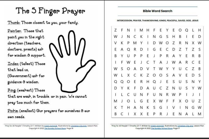 Preschool Printable Bible Lessons