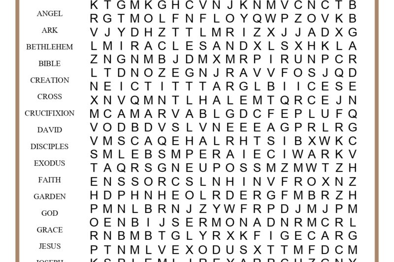 Printable Bible Puzzles For Preschoolers