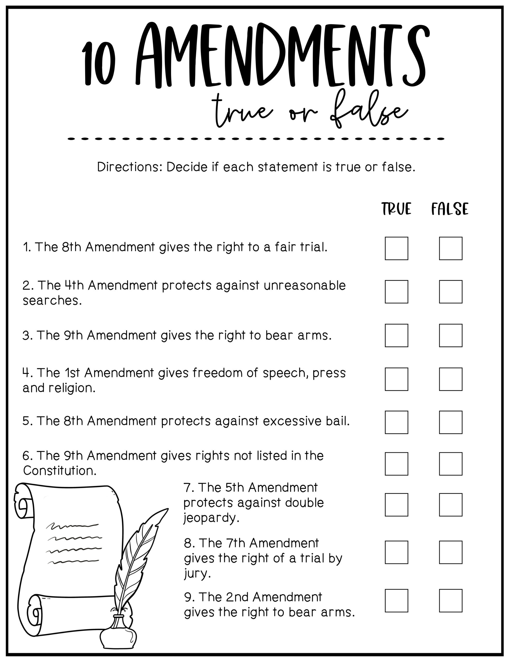 Bill Of Rights Worksheets The 10 Amendments Constitution Worksheets Made By Teachers Bill Of Rights Worksheets The 10 Amendments Constitution Worksheets Made By Teachers