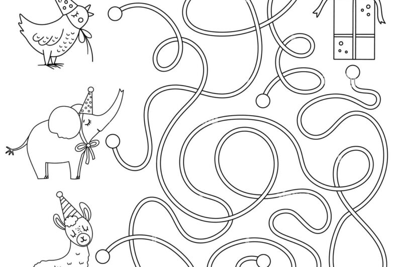 Follow The Maze Worksheet