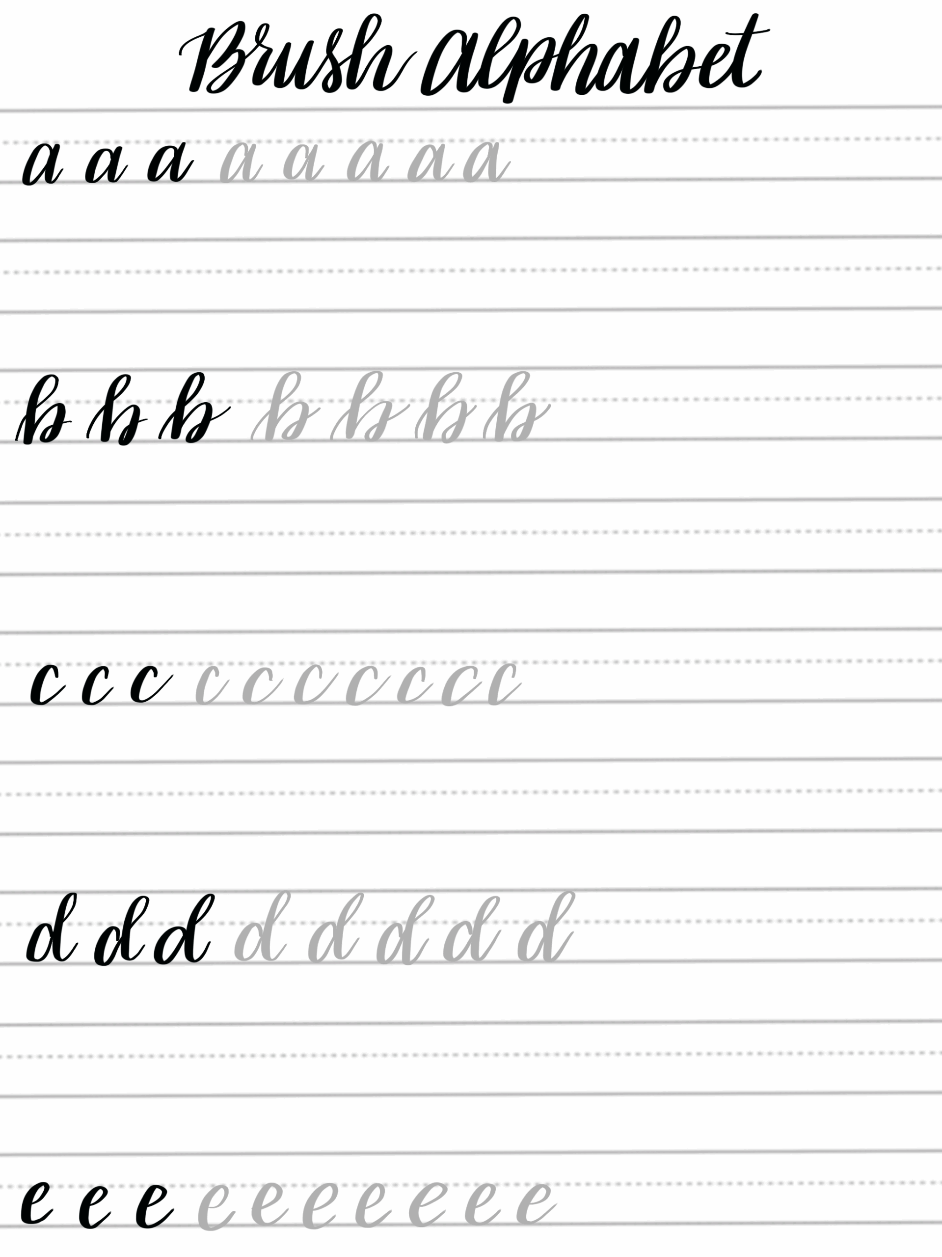 Brush Pen Calligraphy Practice Sheets 2025 Www alhudapk