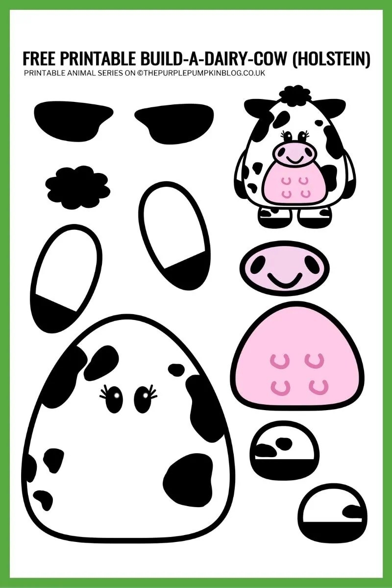 Free Printable Cow Worksheets