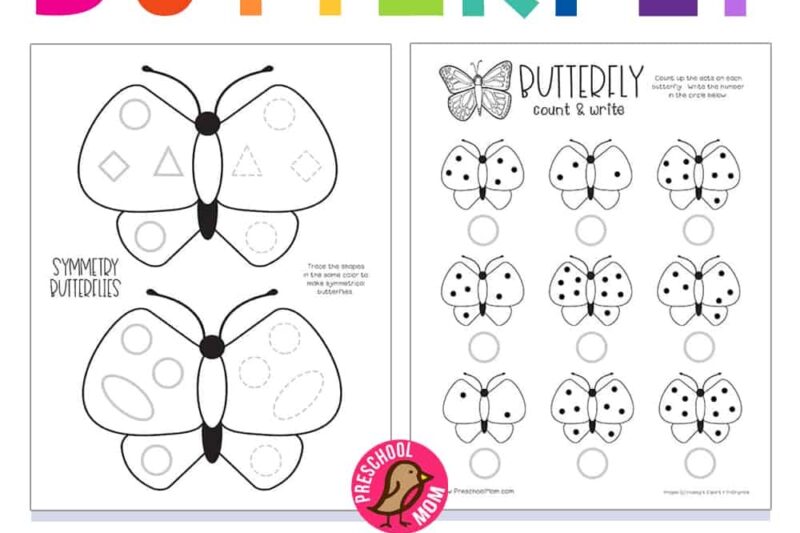 Butterfly Preschool Printables