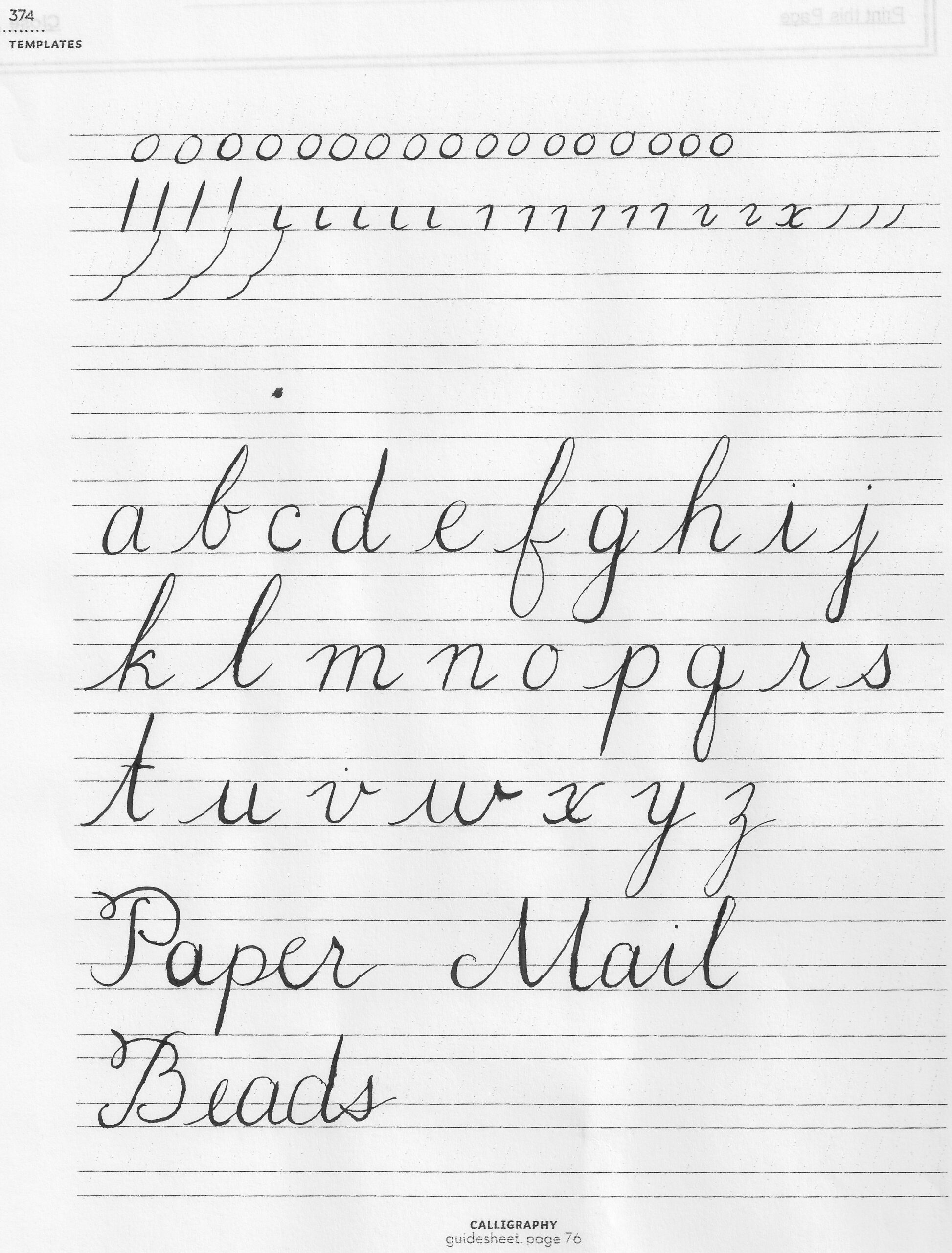 Calligraphy Alphabet Worksheets Cheap