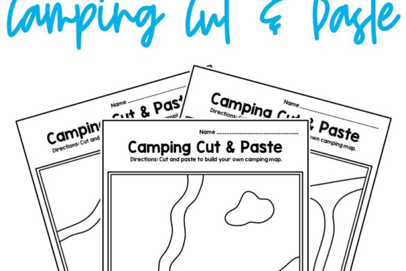 Preschool Camping Theme Printables