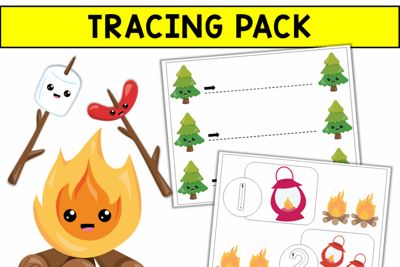 Camping Printable Pack For Preschool